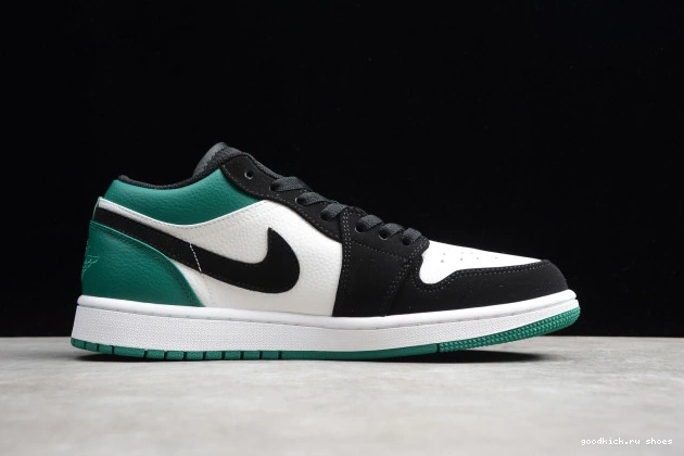 553558-113 Jordan 1 Mystic Air Green Low White Black 0820